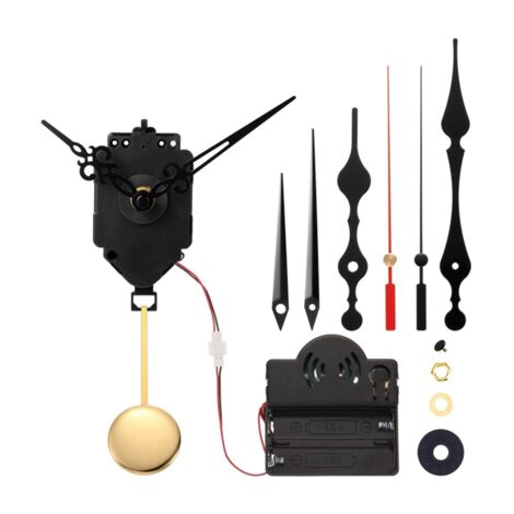 Set Movimento Orologio Quarzo Silenzioso Con Lancette, Kit Fai Da Te Per Riparazione O Creazione Orologi Da Parete (Diametro 30-35cm) - 4