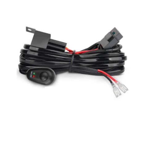Puig 3541N Kit Cablaggio + Interruttore Per Fendinebbia LED Universali - Nero, Per Moto Con Barre Protezione - 2