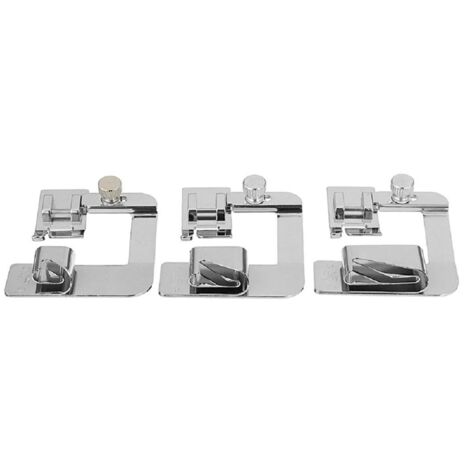 Set Piedini Per Macchina Da Cucire 8 Pezzi | Kit Orlo Arrotolato Largo E Stretto | Premistoffa Universali Per Macchine Brother, Singer, Janome A Gambo Basso