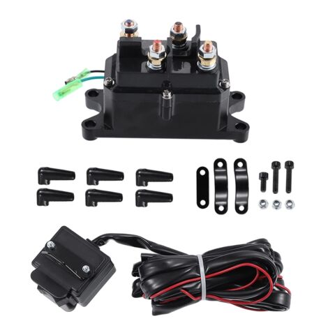 Staffa Supporto Solenoide Per Verricello WARN 26368 - In Acciaio, Compatibile Con 4 Solenoidi O Singolo Contattore