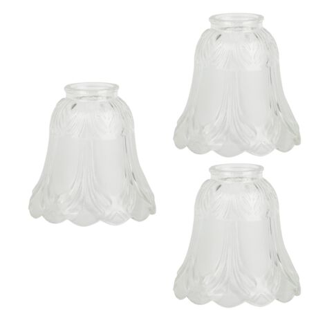Paralume A Sfera In Vetro Smerigliato Bianco Diametro 20 Cm – Coprilampada Da Soffitto, Universale Per Lampadari E Sospensioni, Luce Calda E Soffusa