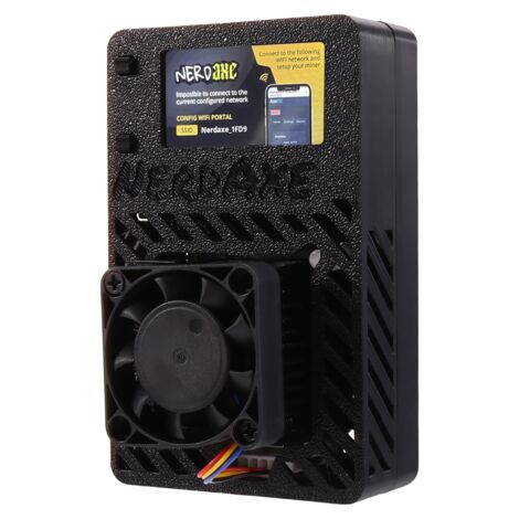 NerdMiner NMaxe Solo Bitcoin Miner - 500-550 GH/s, Puce BM1366, Consommation 15-20W - Pour Minage Solo Et Loterie BTC - 5