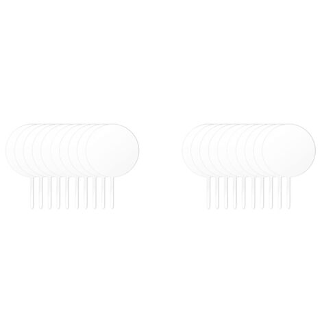 Round Acrylic Cake Toppers Clear Blank Circle DIY Topper Blanks