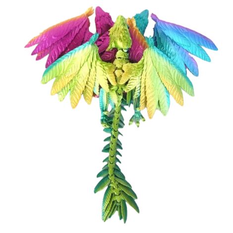 Drago Stampato In 3D In Uovo Di Cristallo – Giocattolo Fidget Articolato In PLA, Colori Vari, Decorazione Da Scrivania O Regalo Per Adulti - 4