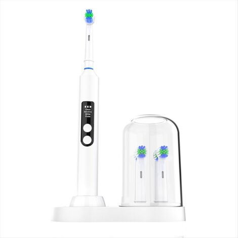 Linkidea Porta spazzolino elettrico, supporto in plastica per spazzolino, organizer da banco a 6 scomparti compatibile con spazzolini elettrici Oral-B iO Series, Philips Sonicare ProtectiveClean