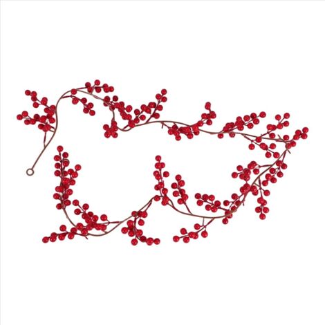 Rami Di Bacche Rosse, Confezione Da 24 Rami Di Agrifoglio Natalizio Artificiale 79 Pollici Per Albero Di Natale Ghirlanda Fai Da Te Festa 90936251