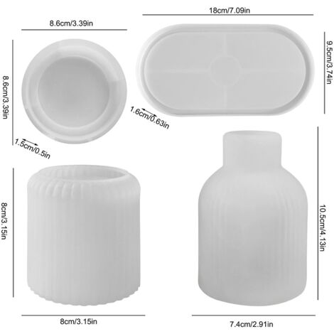 Stampo Per Base In Gesso – 5 Pezzi Per Modelli Odontotecnici (Set Da Laboratorio)