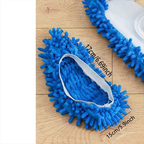 3 Paia Di Pantofole Pulenti In Microfibra Per Pavimenti - Scarpe Per Spolverare, Colore Viola, Riutilizzabili