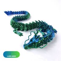 XPJBKC Drago stampato in 3D, 61 cm, drago articolato, drago