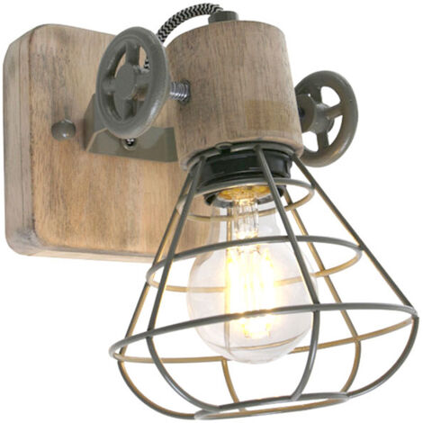 Anne Lighting - spot - Guersey - grün - holz metall -