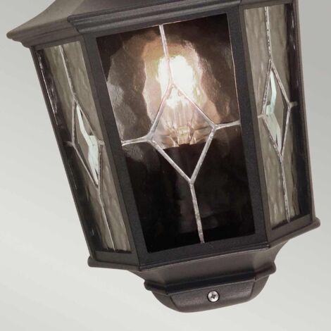 Lampada A Sospensione Esterna Barcelona LED E27 – Stile Classico In Resina Nera, IP55 Impermeabile E Anti-urto