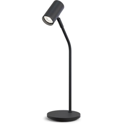 Alco Albert 9037-11 Lampada Da Lavoro A Braccio Con Morsetto - Regolabile, Doppio Snodo, Testa 17 Cm, Nera, Senza Lampadina