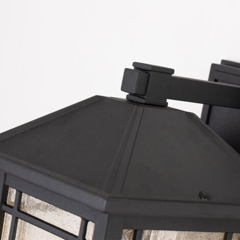 Lanterna A Sospensione Apollo Design - Alluminio Nero IP44 Per Esterni/Interni Con Vetro Trasparente - 2