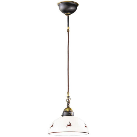Lampada a sospensione VINTAGE E27 fino a 60 watt Metallo marrone antico
