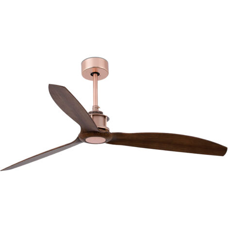 MSHENUED Ventilatore A Soffitto In Legno 132 Cm (52 - 3