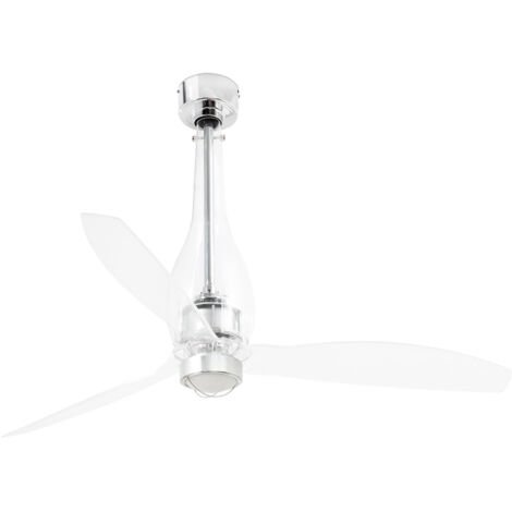 Faro Mini Eterfan Ventilatore da soffitto a 3 pale medio, nero opaco