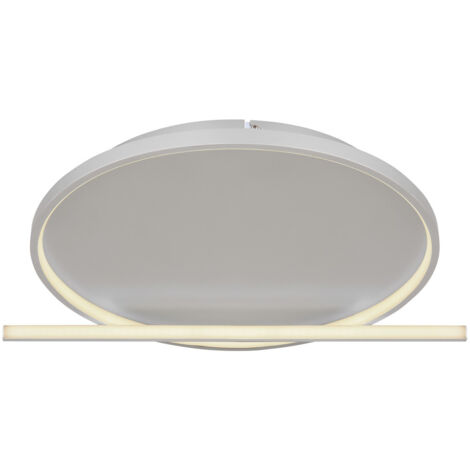 Paulmann 92940 Pannello LED Areo Angolare Incl. 1x8 Watt IP44 Dimmerabile Nichel Opaco Lampada Da Soffitto Plastica Per Soggiorno 3000 K 2882378009