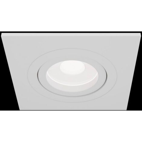 Atom Foco Empotrable Cuadrado Blanco, 1 Luz, GU10