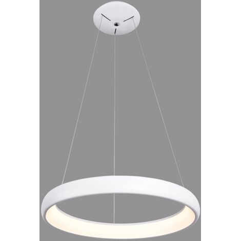 Italux Alessia - Lámpara colgante LED moderna blanca, blanco cálido 3000K 2200lm
