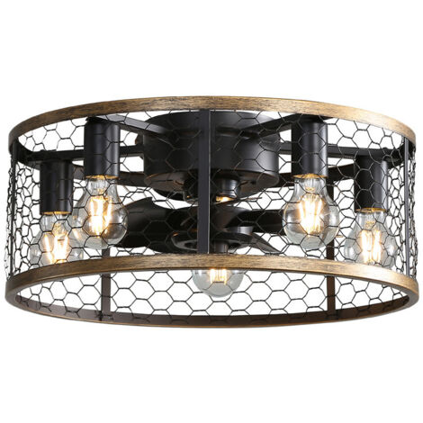 Ventilatore da soffitto Sofucor industriale da 20 pollici con gabbia e pale in ABS