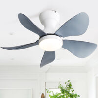 Ventilatore da soffitto moderno piccolo Sofucor da 73,5 cm con telecomando DC a 6 velocità - Bianco