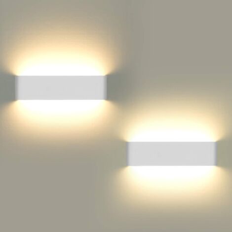 Stoex – Applique murale LED 12W – Aluminium anti-rouille – Blanc froid 6000K – Éclairage non éblouissant pour magasins et salons