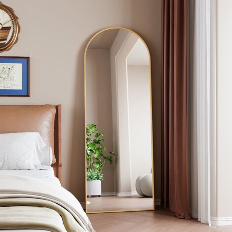 HOMCOM Specchio da parete rettangolare 60 x 40 cm, cornice in legno