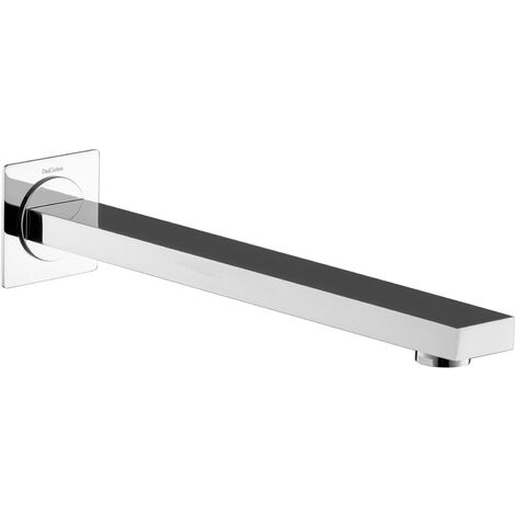 PaulGurkes Wassereinlauf 28cm Wasserhahn Wanneneinlass Eckig Chrom