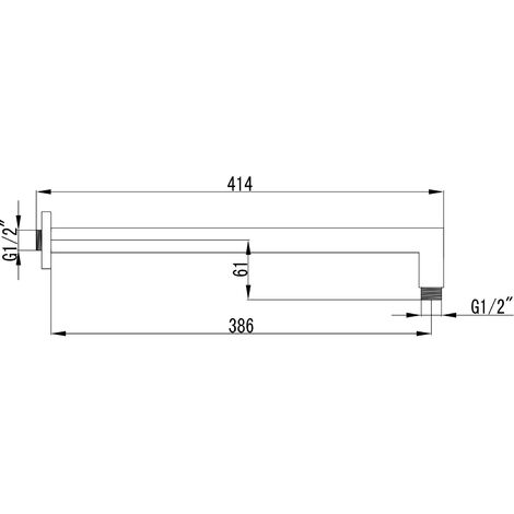 PaulGurkes Duschsystem Unterputz Set ohne Armatur Kopfbrause mit Handbrause