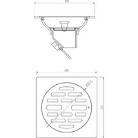 Edelstahl Ablauf Mit U-förmigem Wassersiegel – 58 Mm, Geruchsversperrend Für Dusche, Waschbecken & Küche