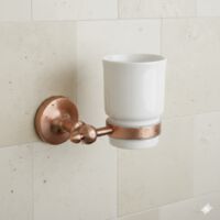 PaulGurkes Kupfer Zahnputzbecher Nostalgie Retro Bad-Accessoires Keramik
