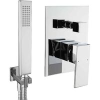 PaulGurkes Unterputz Mischbatterie mit Handbrause Wandanschlussbogen Brauseschlauch