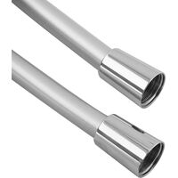 PaulGurkes Drehkonus 150cm Duschschlauch Brauseschlauch Kunststoff 1,5m Classic Silber