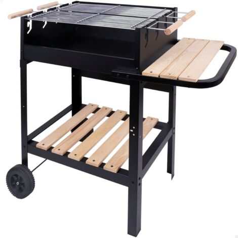 Barbecue A Carbone Tondo Con Coperchio E Termometro, 54,5 Cm - CH041T (Nero)