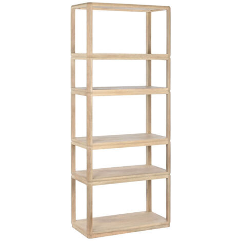 Light & Living - lampada da terra - Kelafo - naturale - legno
