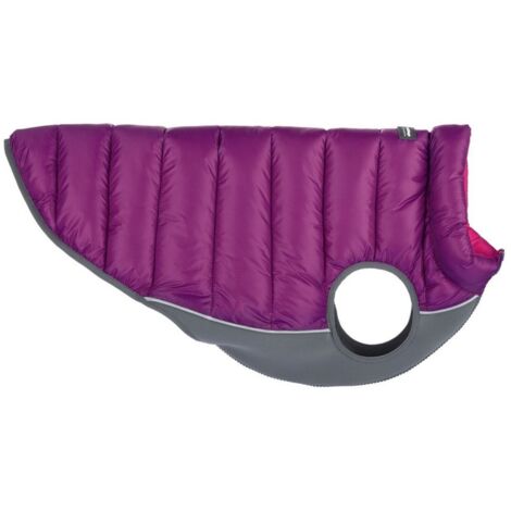 Cappotto Reversibile Per Cani Ancol Viva – Rosa/Viola – Taglia 35cm S/M – Piumino Con Foro Imbracatura - 4