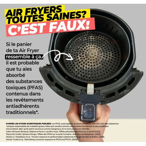 Friggitrice Ad Aria BOURGINI Pro 5L: Compatta, Silenziosa E Senza Tossici (rivestimento PFAS Free, PTFE Free, PFOA Free) - 2