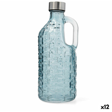 Quid Maison Bottiglia Da Tavolo In Vetro Con Tappo 1 Litro, Design Essenziale Per Acqua O Vino, Perfetta Per La Tavola