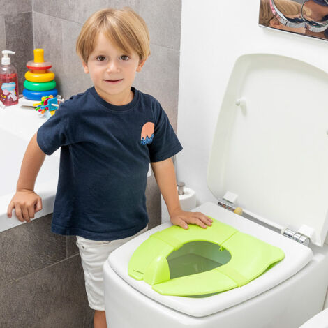 Sedile Riduttore WC Bébé Comfort – Imbottito Con Deflettore Per Bambini, Maniglie Ergonomiche, Per L'apprendimento Dell'autonomia