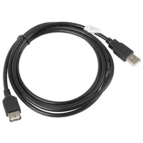 Prolunga USB 2.0 A maschio - femmina, 1.8mt, grigio, schermato