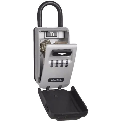 Master Lock – Armoire à clés sécurisée rétroéclairée – Aluminium résistant aux intempéries – 4 chiffres programmables – Pour location saisonnière