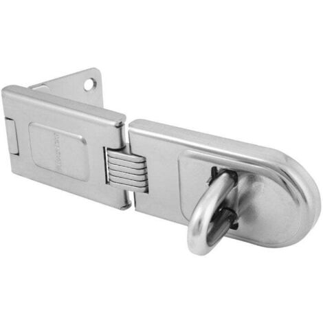 Master Lock 720EURD Moraillon Renforcé avec Charnière pour Verrouillage de Porte Extérieure, 16 x 4,5 cm