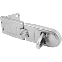Master Lock 720EURD Moraillon Renforcé avec Charnière pour Verrouillage de Porte Extérieure, 16 x 4,5 cm