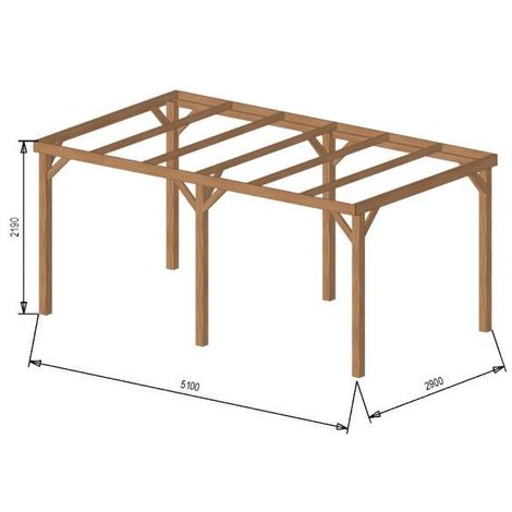 Garage de voiture en bois