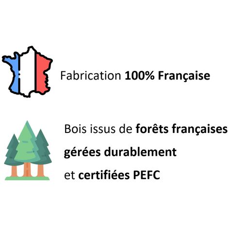 Marquise double pentes en bois massif traitée classe 3, fabrication française par Jardinatoire