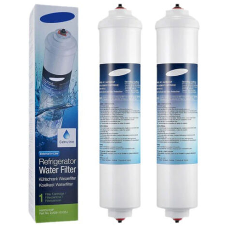 Pack de 2 filtros de agua originales (DA29-10105J) Frigorífico, congelador AEG, BEKO, BLOMBERG, BOSCH, CONTINENTAL EDISON, DAEWOO, DE DIETRICH, ELECTROLUX, FRIGIDAIRE, GRUNDIG, HAIER, SAMSUNG, SIEMENS (1/5)