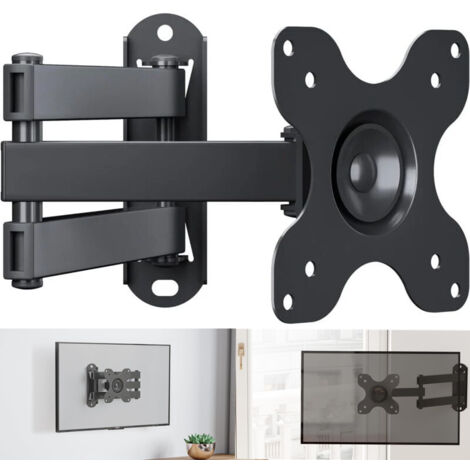 MOUNT PRO Supporto Da Parete Per Doppio Monitor – Braccio Regolabile, Fisso E Sicuro