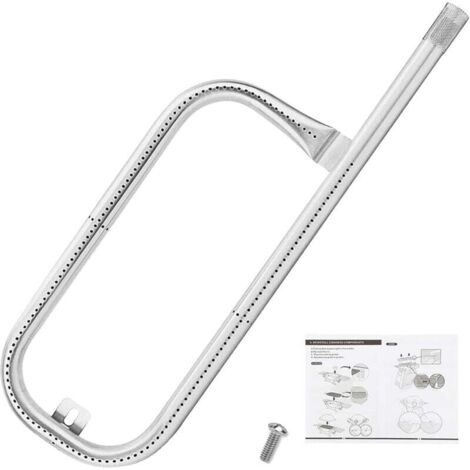 Accessorio per tubo bruciatore da 43 cm per Weber serie Q100 Q100 Q120 Q1000 Q1200, pezzo di ricambio per barbecue Weber 41657, bruciatore tubolare in acciaio inossidabile 304, parte 69957, 1 pezzo (1/5)