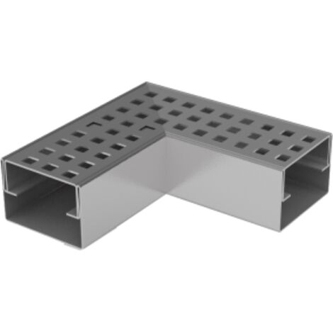 Caniveau Inox Hauteur 3,5 cm - 3XSDRAIN INOX - LINE ECO - Élément d'angle