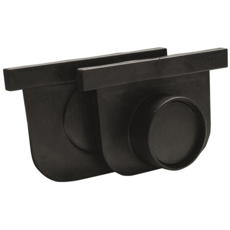 Caniveau plastique (PE-HD et PP) Midi noir - Classe A15 - Grille en galvanisé - Marshalls -       Dernier élément pour caniveau MI